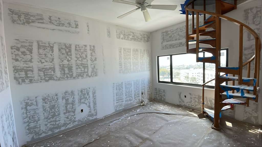 Drywall Finish — Stairwell