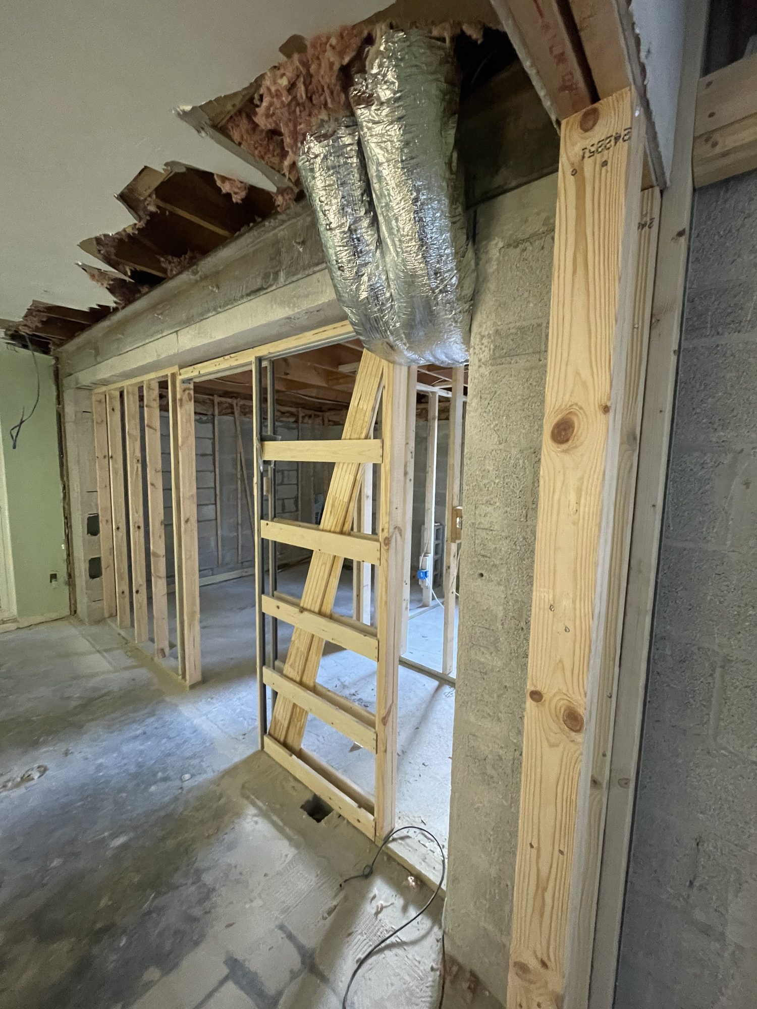 Ceiling Repair Framing