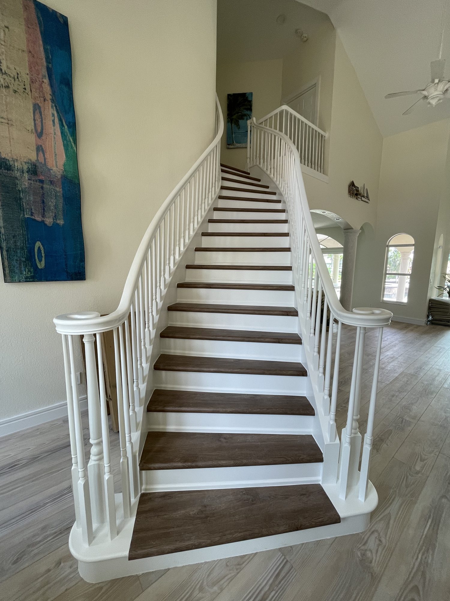 Staircase Refinish & Paint